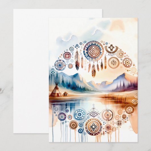 Native American Heritage Month Kaart (Voorkant / Achterkant)