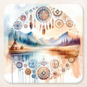 Native American Heritage Month Kartonnen Onderzetters (Voorkant)