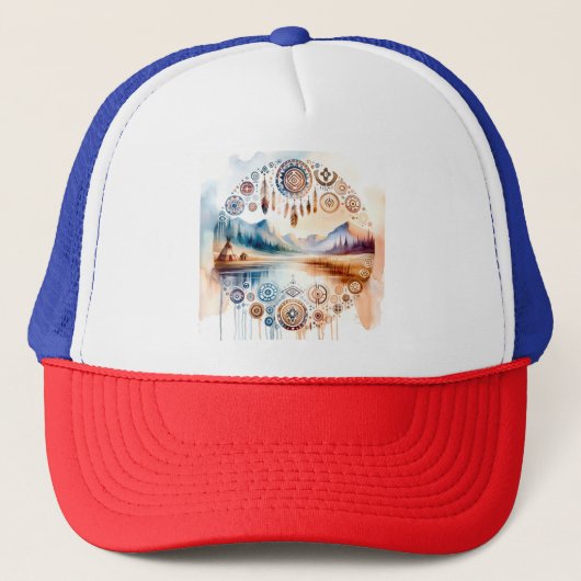Native American Heritage Month Trucker Pet (Voorkant)