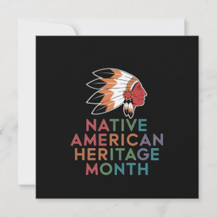 Native American Heritage Month voor cultuur Kaart