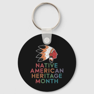 Native American Heritage Month voor cultuur Sleutelhanger