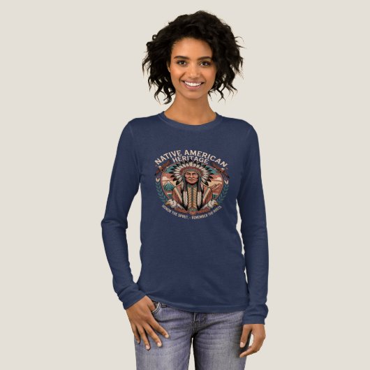 Native American Heritage  Tri-Blend Shirt (Voorkant)