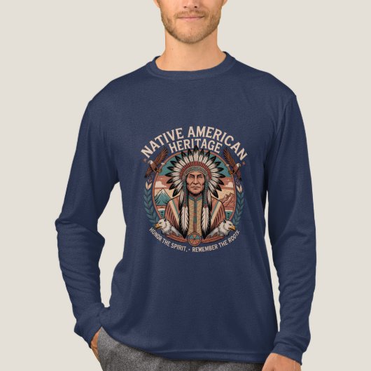Native American Heritage  Tri-Blend Shirt (Voorkant volledig)