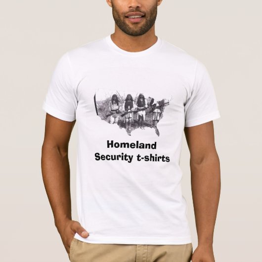 Native American Homeland Security T-shirts (Voorkant)