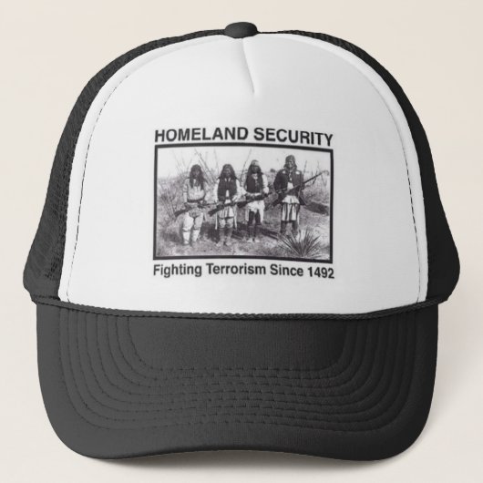 Native American Homeland Security T-shirts Trucker Pet (Voorkant)