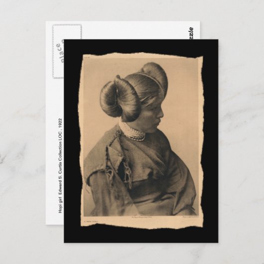  Native American Hopi Girl Briefkaart (Voorkant / Achterkant)