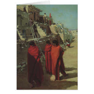  Native American, Hopi Pueblo door Louis Akin