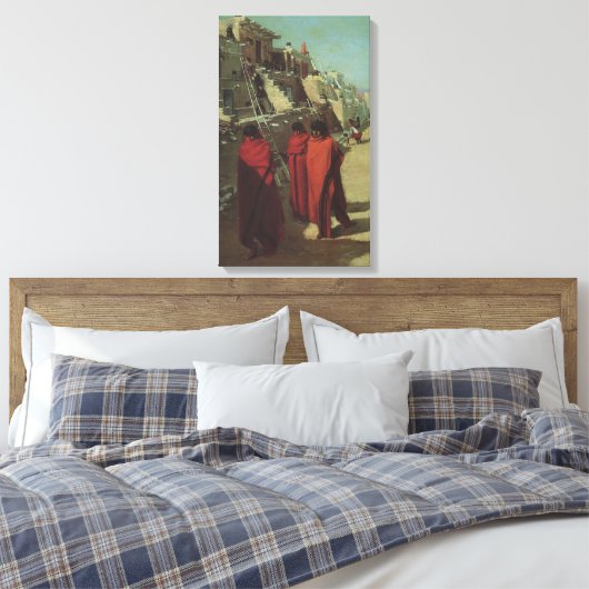 Native American, Hopi Pueblo door Louis Akin Canvas Afdruk (Insitu (Slaapkamer))
