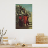Native American, Hopi Pueblo door Louis Akin Poster (Keuken)