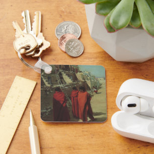  Native American, Hopi Pueblo door Louis Akin Sleutelhanger