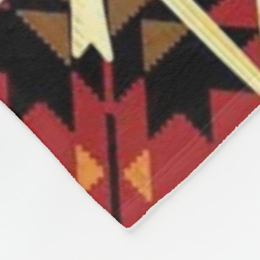 Native American Horse Fleece Deken (Hoek)
