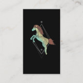 Native American Horse Tribal Illustration Visitekaartje (Voorkant)