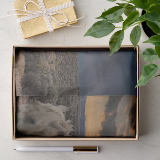 Native American Horseback Tipi Decoupage Tissuepapier (Geschenk)