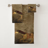 Native American Horses & Dream Catcher Bad Handdoek (Insitu)