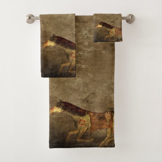 Native American Horses & Dream Catcher Bad Handdoek (Insitu)