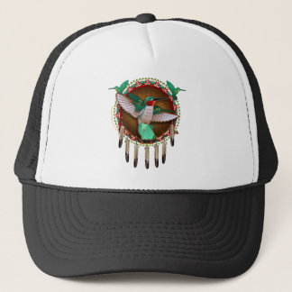 Native American hummingbird Design Trucker Pet