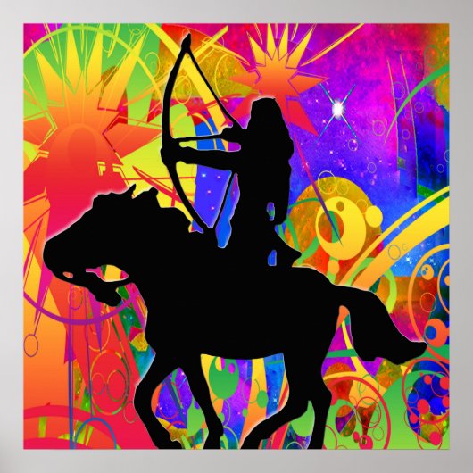 Native American Hunter Poster (Voorkant)