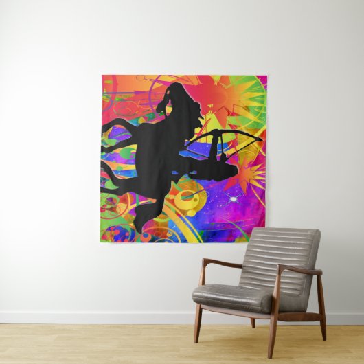 Native American Hunter Tapestry Wandkleed (In Situ (horizontaal))