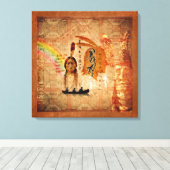Native American Impressions Canvas Afdruk (Insitu (Houten vloer))