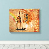 Native American Impressions Canvas Afdruk (Insitu (Houten vloer))