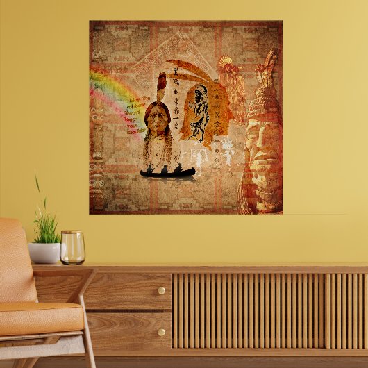 Native American Impressions Poster (Woonkamer 2)