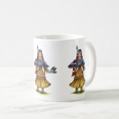  Native American in traditionele kleding Koffiemok (Voorkant rechts)