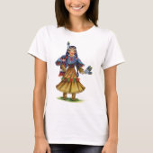  Native American in traditionele kleding T-shirt (Voorkant)