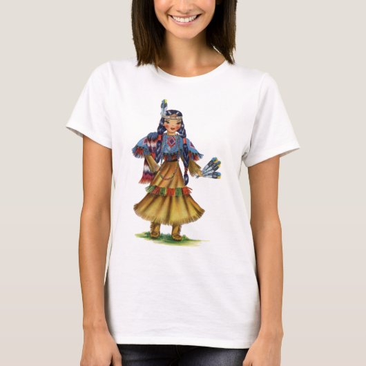  Native American in traditionele kleding T-shirt (Voorkant)