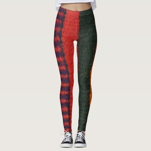 Native American Indiaanse regenboogkleur Leggings (Voorkant)