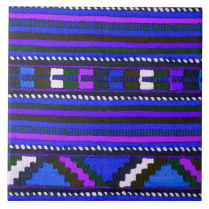 Native American Indian Blue texture design Tegeltje
