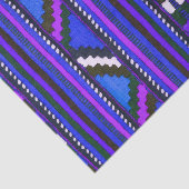 Native American Indian Blue texture design Tissuepapier (Detail)