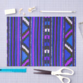Native American Indian Blue texture design Tissuepapier (Craft)