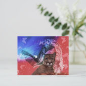 Native American Indian Chief Briefkaart (Staand voorkant)