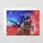 Native American Indian Chief Briefkaart (Voorkant / Achterkant)