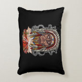 Native American Indian Chief Headdress Accent Kussen (Voorkant(Verticaal))
