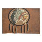 Native American Indian Chief Kussensloop (Voorkant)