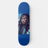 NATIVE AMERICAN INDIAN CHIEF SKATEBOARD DECK (Voorkant)