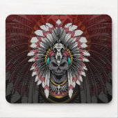 Native American Indian Chief Skull Muismat (Voorkant)