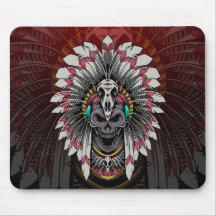 Native American Indian Chief Skull