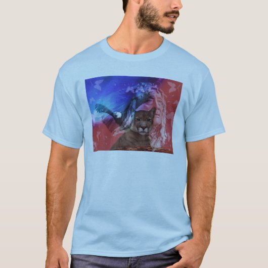 Native American Indian Chief T-shirt (Voorkant)