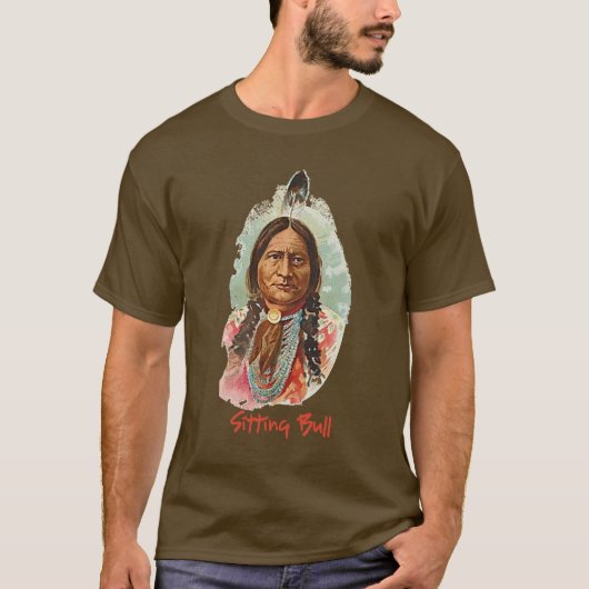 Native American Indian Chief T-shirt (Voorkant)