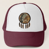 Native American Indian Chief Trucker Pet (Voorkant)