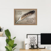 Native American Indian Cree Prophecy eagle vether Poster (Thuiskantoor)