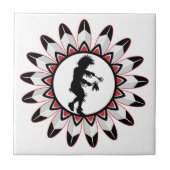 Native American Indian Dance Tegeltje (Voorkant)