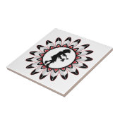 Native American Indian Dance Tegeltje (Zijkant)