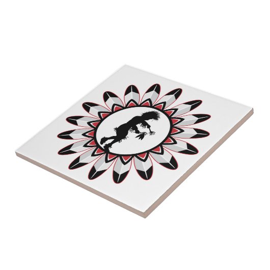 Native American Indian Dance Tegeltje (Zijkant)