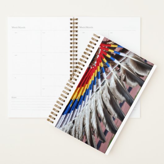 Native American Indian decorated Planner (Display)