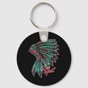 Native American Indian Free Spirit Geweldige Hallo Sleutelhanger