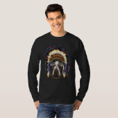 Native American Indian German Shorthaired Pointer T-shirt (Voorkant volledig)