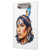 Native American Indian Lady Klembord (Links)